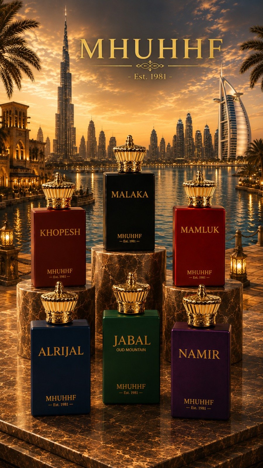 MHUHHF perfume collection in Dubai